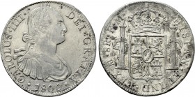 MEXICO. Carlos IV (1788-1808). 8 Reales (1808 Mo-FM). Mexico City.