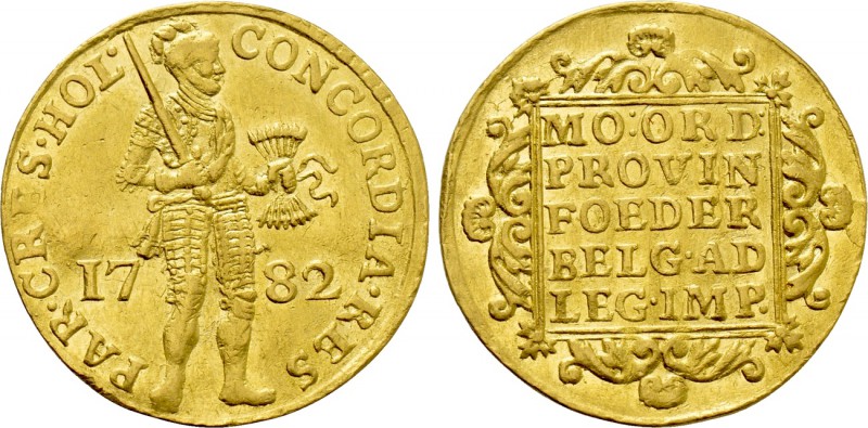 NETHERLANDS. GOLD Ducat (1782). Holland. 

Obv: CONCORDIA RES PAR CRES HOL. 
...