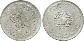 OTTOMAN EMPIRE. Abd al-Majid (AH 1255-1277 / 1839-1861 AD). Mecidiye or 20 Kurush (Piastres). Qustantiniya (Constantinople). Dated AH 1255//8 (1847 AD...