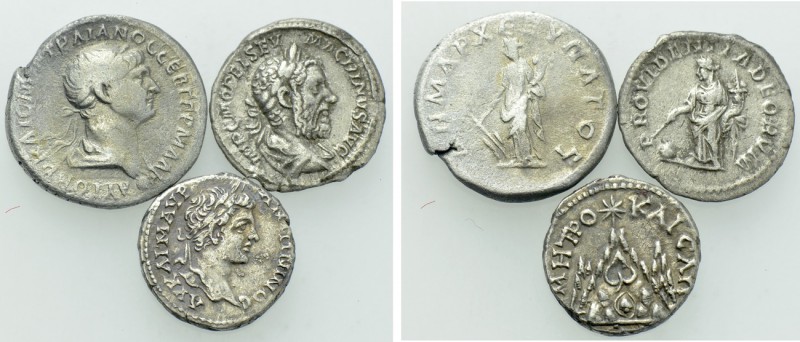 3 Scarce Roman Silver Coins. 

Obv: .
Rev: .

. 

Condition: See picture....