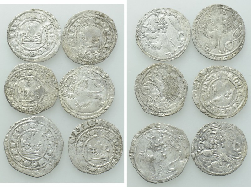 6 Prager Groschen. 

Obv: .
Rev: .

. 

Condition: See picture.

Weight...