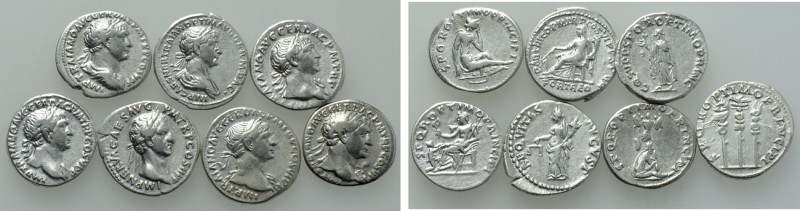 7 Denari of Nerva and Trajan. 

Obv: .
Rev: .

. 

Condition: See picture...