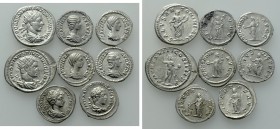 8 Denari of the Severean Dynasty; including 4 x Plautilla.
