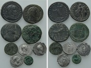 9 Roman Coins.