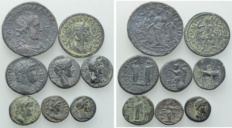 8 Roman Provincial Coins. 

Obv: .
Rev: .

. 

Condition: See picture.
...