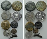 9 Greek Coins.
