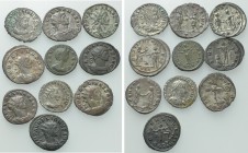 10 Coins of Aurelian, Severina and Vabalathus.