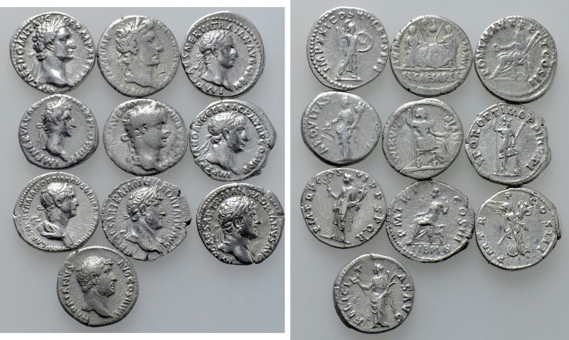10 Roman Denari. 

Obv: .
Rev: .

. 

Condition: See picture.

Weight: ...