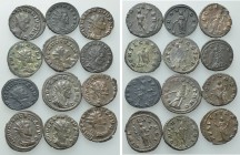 12 Antoniniani of Claudius II Gothicus.