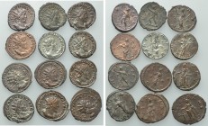 12 Antoniniani of Victorinus.