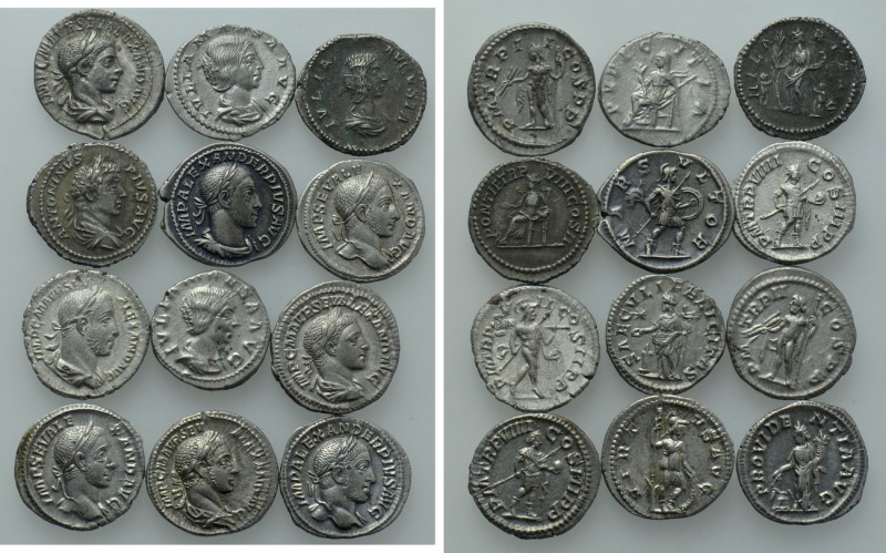 12 Coins of the Severean Dynasty. 

Obv: .
Rev: .

. 

Condition: See pic...