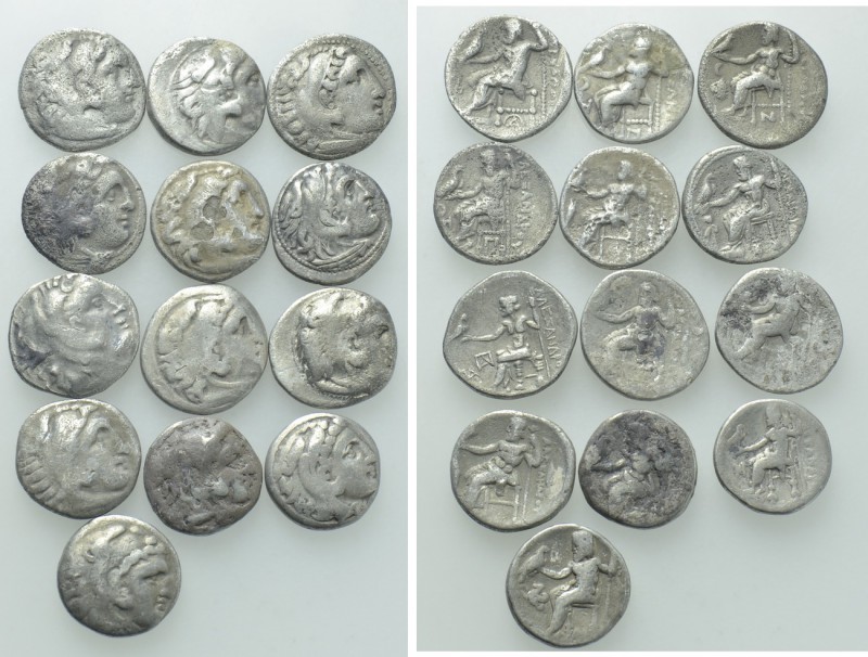 13 Drachms of the Macedonian Kings. 

Obv: .
Rev: .

. 

Condition: See p...