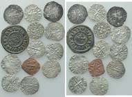 13 Medieval Coins.