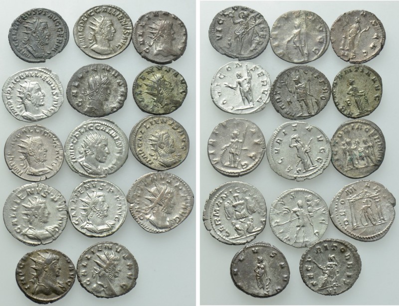14 Antoniniani of Gallienus. 

Obv: .
Rev: .

. 

Condition: See picture....