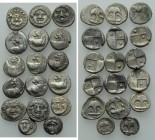 17 Greek Silver Coins.