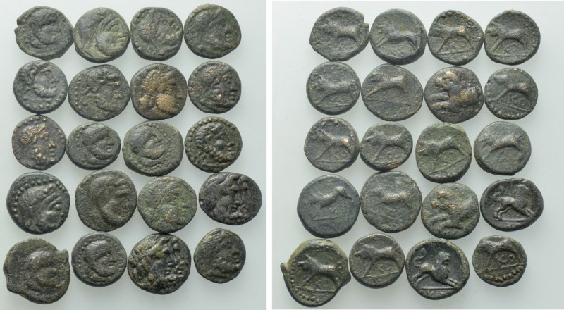 20 Greek Coins. 

Obv: .
Rev: .

. 

Condition: See picture.

Weight: g...