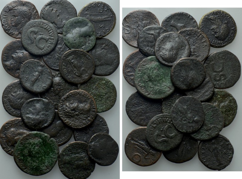 21 Roman Asses and Dupondii. 

Obv: .
Rev: .

. 

Condition: See picture....