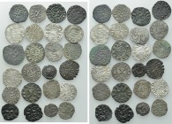 24 Medival Coins From Italian Mints.