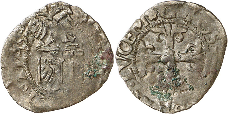 Genève 
Quart non daté. GEVENA CIVITAS Ecu de Genève surmonté de l'aigle d'Empi...