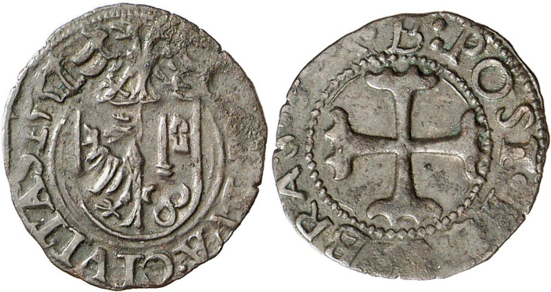 Genève 
Quart 1551 B. GENEVA · CIVITAS 1551 Ecu de Genève surmonté de l'aigle d...
