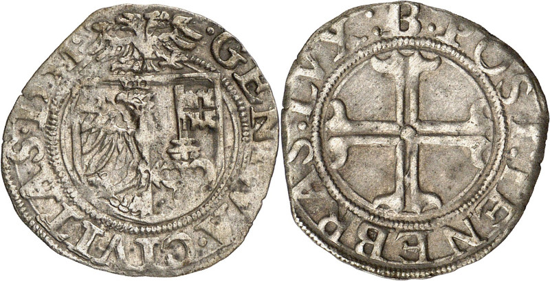 Genève 
Sol 1551 B. · GENEVA · CIVITAS · 1551 · Ecu de Genève surmonté de l'aig...