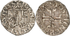 Genève 
Sol 1582 M. GENEVA · CIVITAS · 1582 Ecu de Genève surmonté de l'aigle d'Empire / · POST · TENEBRAS · LVX · M Croix pattée, fourchée et vidée....