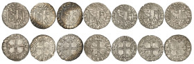 Genève 
Lot de 7 pièces : Sol 1570 G (2 variantes), 1571 G (3 variantes), 1572 G (2 variantes). Demole 219/var, 220/var, 221/var; HMZ 2-303 jj, kk, l...