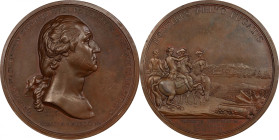 Circa 1789 Washington Before Boston Medal. First Paris Mint issue. Musante GW-9-P1, Baker-47B, Julian PR-1. Copper, Bronzed. SP-62 (PCGS).

68.8 mm....