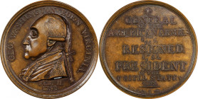 1790 Manly Medal. Original. Musante GW-10, Baker-61B. Brass. SP-62 (PCGS).

48.5 mm. 534.2 grains. This piece deserves the sharing of a short story....