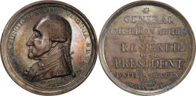 “1790” (Circa 1850s) Manly Medal. Second obverse. Musante GW-11, Baker-62. Silver. MS-63 (PCGS).

49.1 mm. 695.4 grains. A stunningly attractive med...