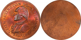 Circa 1959 Albert Collis Restrike of the Washington Born Virginia Obverse. Uniface. GW-37, Baker-22B, Breen-1245. Copper. MS-66 RB (PCGS).

Robust o...