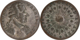 Circa 1793 Washington Success Token. Small Size. Musante GW-44, Baker-267B, Breen-1289 var. Copper, tinned. Reeded edge. AU-50 (PCGS).

Though we ar...