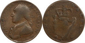 Circa 1795 North Wales Halfpenny. Two Star Reverse. Musante GW-51, Baker-34, Breen-1294. Copper. Plain edge. VF-35 (PCGS).

27.0 mm. 92.8 grains. Gl...