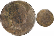 “1784” Circa 1795(?) Washington The Great or “Ugly Head” Copper. Musante GW-56, Baker-8, Breen-1185. Copper. Plain edge. Poor-1 (PCGS).

26.3 mm. 83...