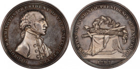 Circa 1816 Halliday Medal. Musante GW-57, Baker-70B. Silver. Thick flan. SP-62 (PCGS).

54.3 mm. 1570.9 grains. An immensely attractive medal, with ...