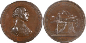 Circa 1816 Halliday Medal. Plain rims. Musante GW-57, Baker-70C. Copper, Bronzed. SP-65 (PCGS).

53.7 mm. 1042.7 grains. Unquestionably among the te...