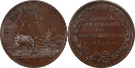 Circa 1798 Washington Seasons Medal. The Shepherd. Late reverse die state. Musante GW-67, Baker-170A, Julian IP-51. Copper. SP-61 BN (PCGS).

48.0 m...