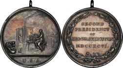 Circa 1798 Washington Seasons Medal. The Home. Early reverse die state. Musante GW-69, Baker-172, Julian IP-52. Silver. AU-50 (PCGS).

48.2 mm (with...