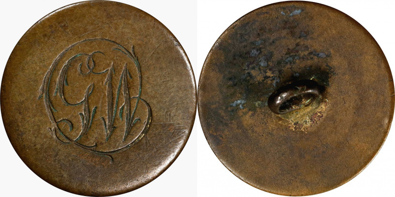 Circa 1789 Washington Inaugural Button. Cobb-unlisted, Albert WI-20, DeWitt-GW 1...