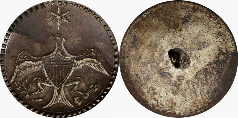 Circa 1790s Eagle and Star Button. Cobb-17g, Albert WI-12C, DeWitt 1789-3c, Bake...