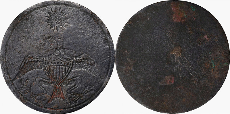 Circa 1790s Eagle and Sun Button. Cobb-unlisted, Albert WI-12 var., DeWitt-GW 17...