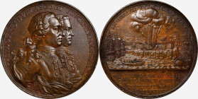 "1763" (1762) Capture of the Morro Castle in Havana, Cuba Medal. By D.T.F. Prieto. Betts-443, Eimer-704. Bronze. About Uncirculated.

49 mm. Rich ol...