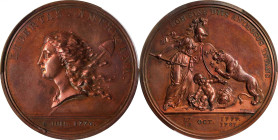 "1781" (1783) Libertas Americana Medal. Original. Paris Mint. By Augustin Dupre. Adams-Bentley 15, Betts-615. Bronze. MS-62 RB (PCGS).

47 mm. Obv: ...