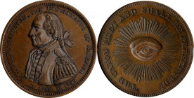 "1799" (ca. 1863) Cincinnatus of America - The Union Must Medal. Second Reverse. By George Hampden Lovett. Musante GW-438, Baker-278. Copper. MS-65 BN...