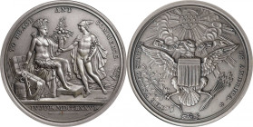 "1876" (early 20th Century) United States Diplomatic Medal. By Augustin Dupre. U.S. Mint Copy Dies by Charles E. Barber. Julian CM-15. Silver. MS-68 (...