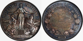 1883 San Francisco Mechanics Institute Award Medal. Harkness Ca-92. Silver. MS-62 PL (NGC).

49 mm. Central reverse inscribed to the recipient W.H. ...