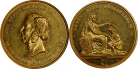 "1867" Jesse Ketchum Medal for the Public Schools of Buffalo, New York. By William and Charles E. Barber. Julian SC-14. Gold. MS-60 (NGC).

35 mm. E...