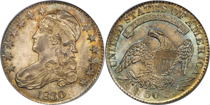 1830 Capped Bust Half Dollar. O-106a. Rarity-5+. Small 0. MS-65 (PCGS).

Wonde...