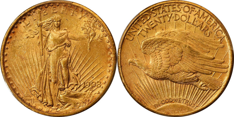 1908-S Saint-Gaudens Double Eagle. MS-60 (PCGS). CAC.

Scarce and desirable Mi...