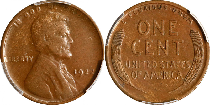 1922 No D Lincoln Cent. FS-401. Strong Reverse. EF-45 (PCGS). CAC.

As nice as...